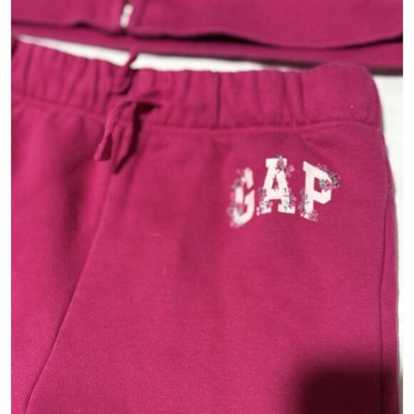 Baby GAP Pink Hoodie Jogger Sweatpants Set Girls 5 Years - Picture 3 of 7